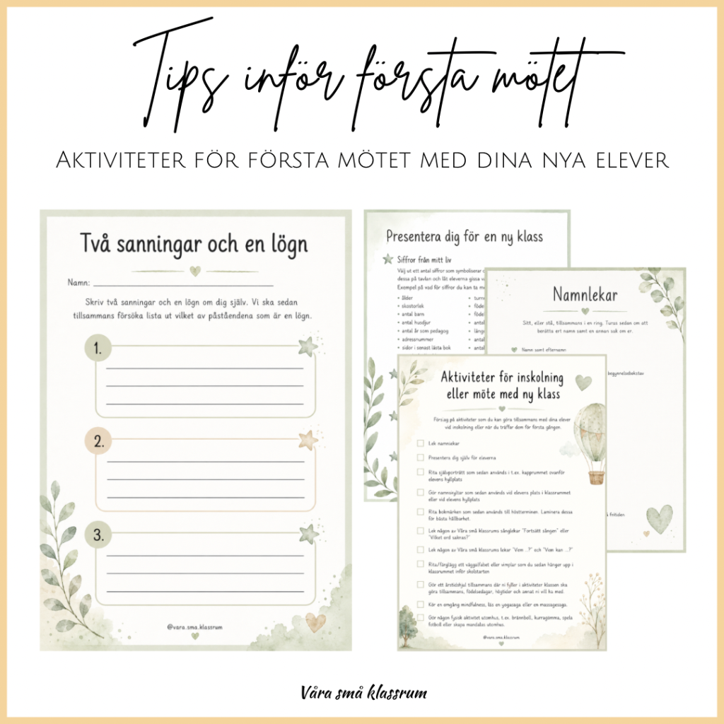 Tips inför första mötet