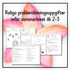 Roliga problemlösningsuppgifter inför sommarlovet
