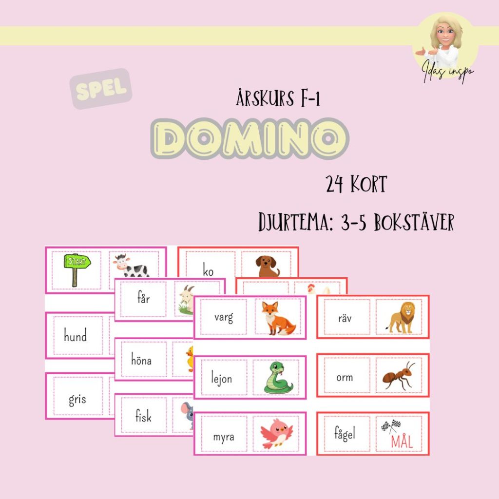 Domino tema djur