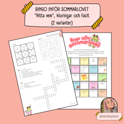Bingo inför sommarlovet