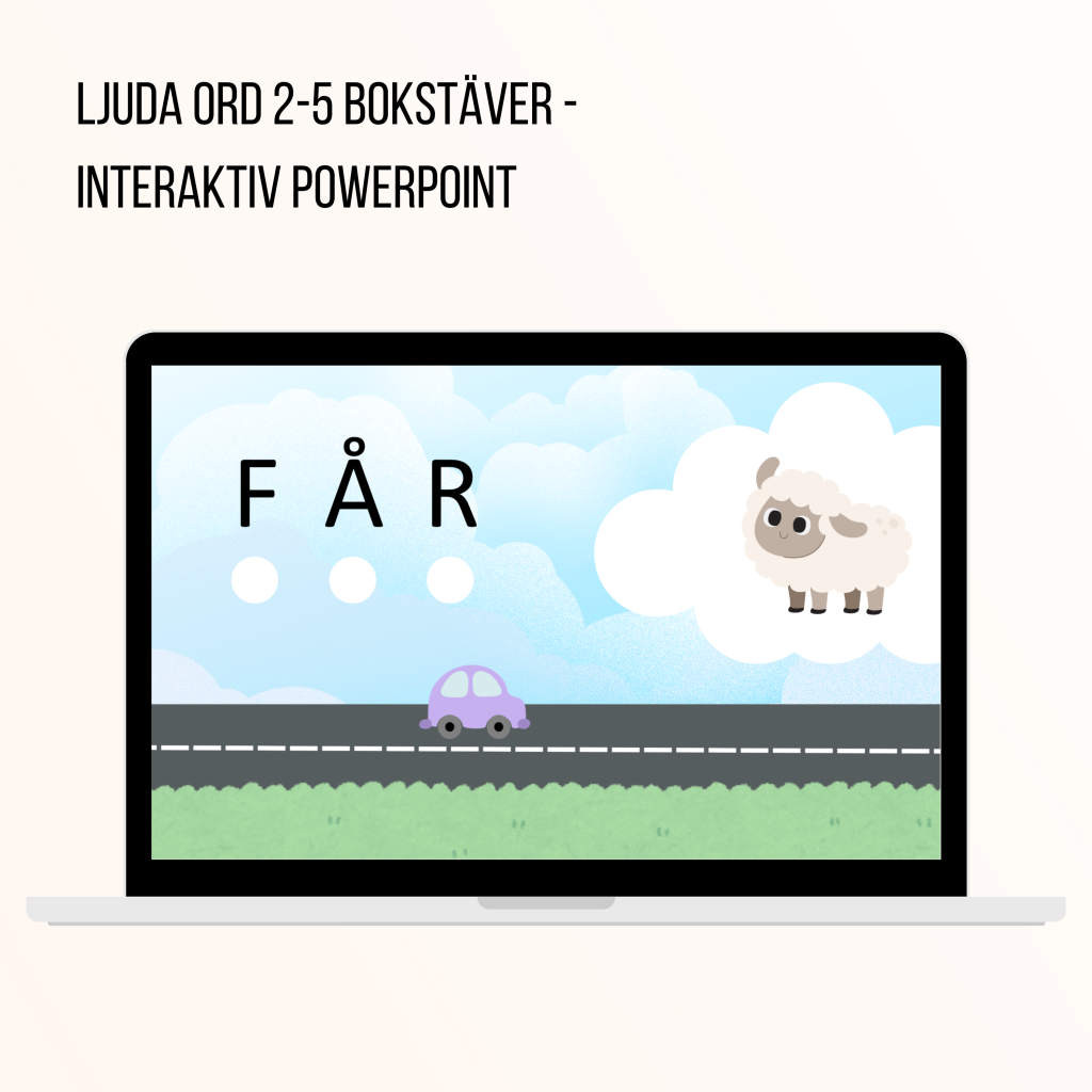 Träna på att ljuda – Interaktiv PowerPoint med 100 ord (2-5 bokstäver)