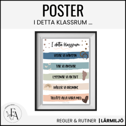 Klassregler / Trivselregler (Poster)