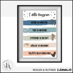 Klassregler / Trivselregler (Poster)