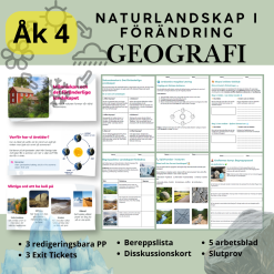 Geografi: Naturlandskap i förändring