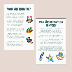 Häfte/arbetsblad samhällets ekonomi