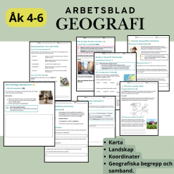 Geografi: Arbetsblad