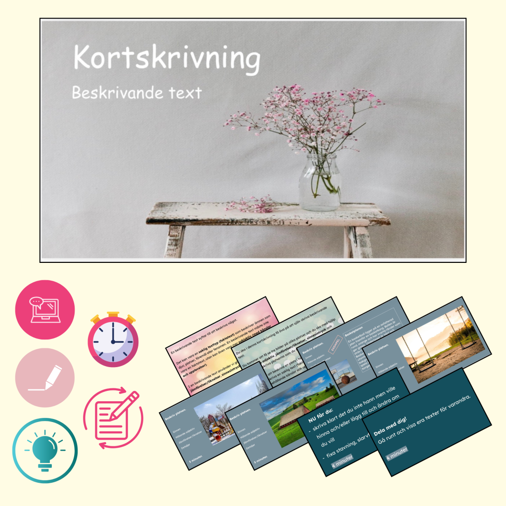 Kortskrivning – beskrivande text