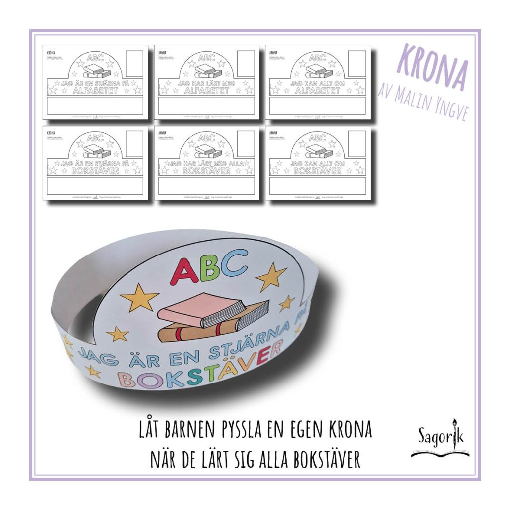 Krona Alfabetet / Bokstäver – Diplom
