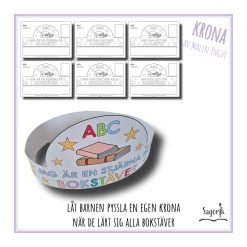 Krona Alfabetet / Bokstäver – Diplom