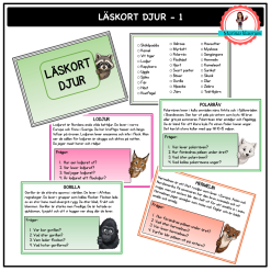 Läskort Djur - 1
