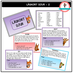 Läskort Djur - 2
