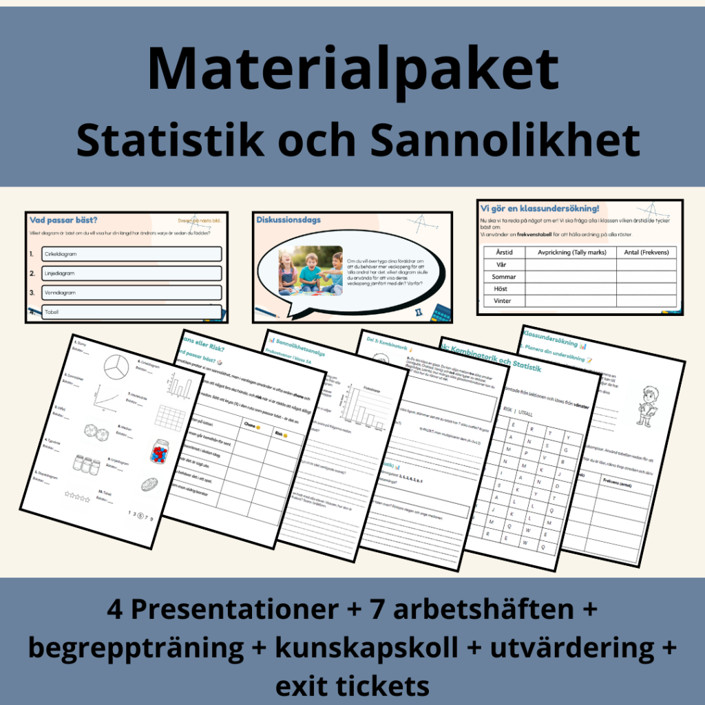 Sannolikhet och Statistik: Komplett materialpaket