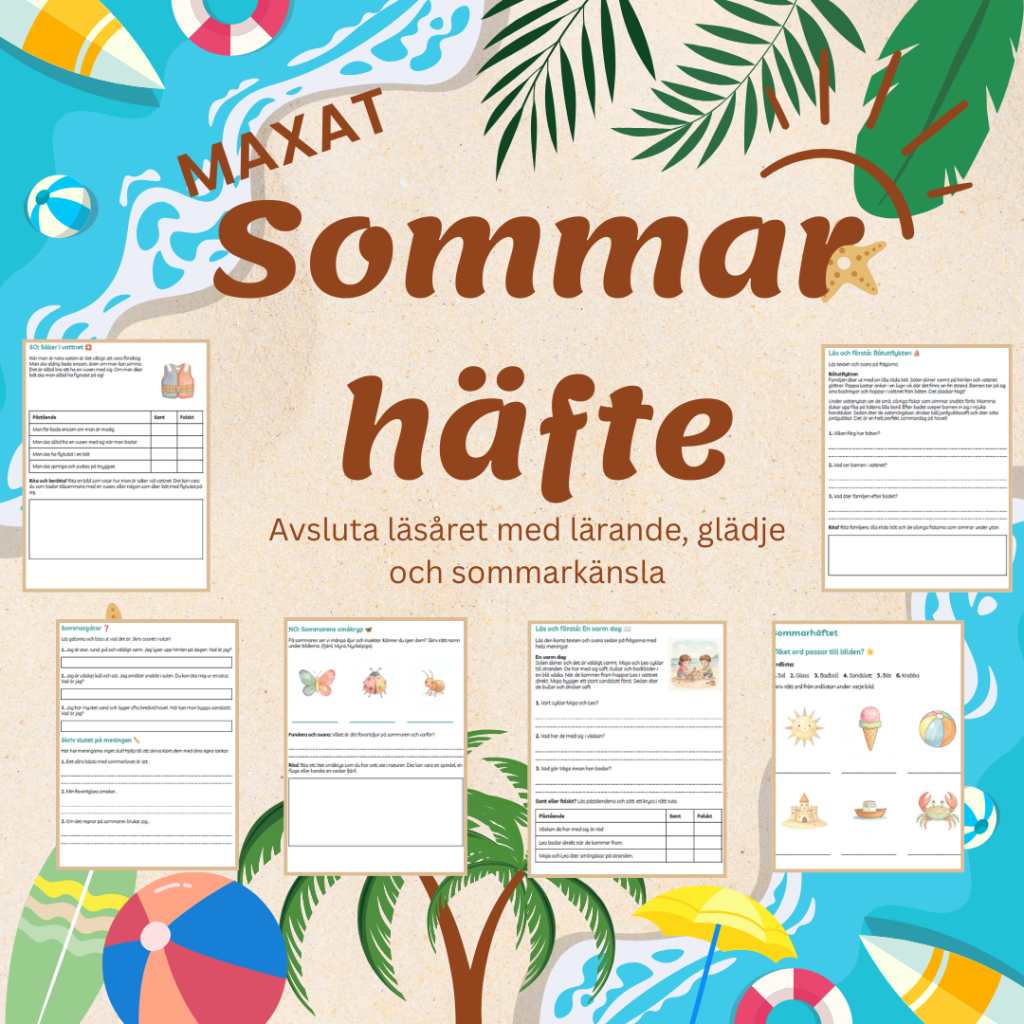 Maxat sommarhäfte 10 sidor