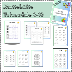 Mattehäfte talområde 0-10