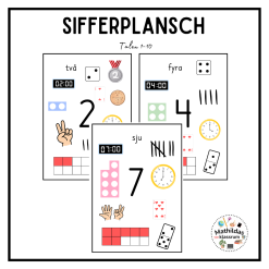 Sifferplansch 1-10