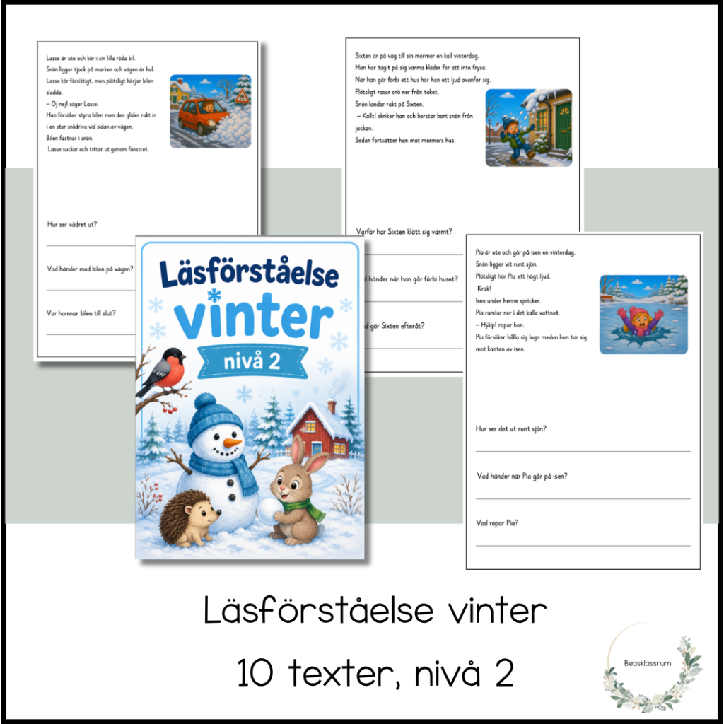 Läsförståelse vinter – nivå 2
