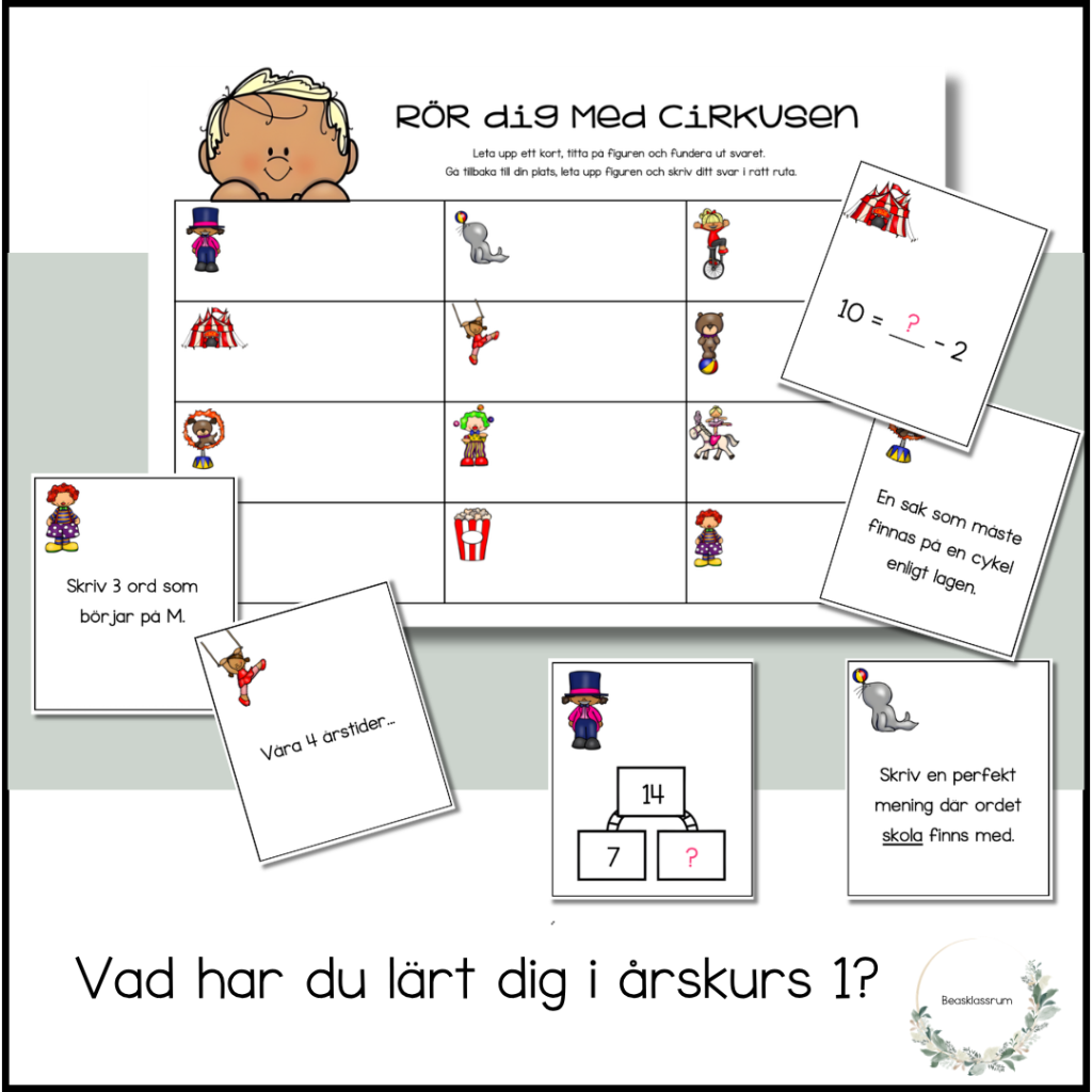 Vad har du lärt dig i årskurs 1?