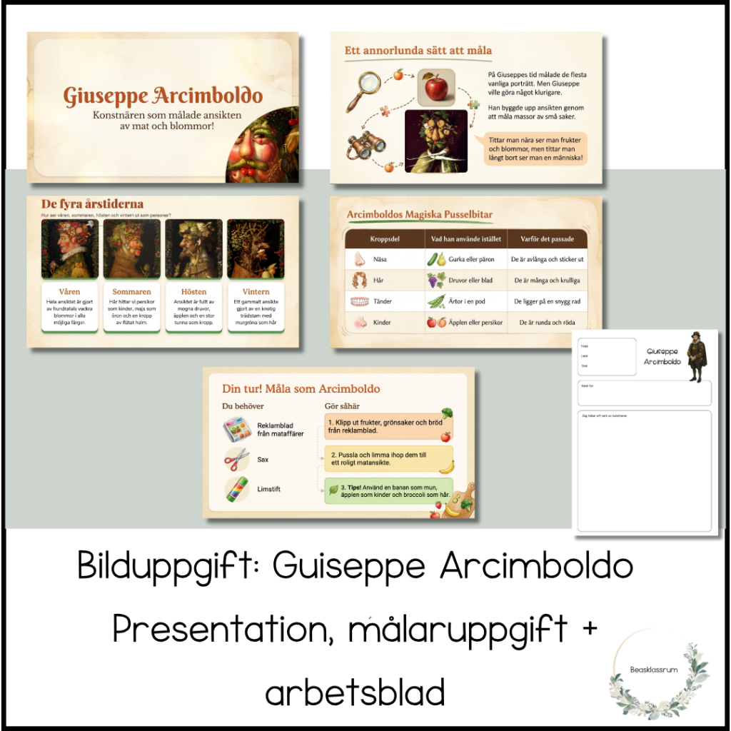 Bilduppgift: Guiseppe Arcimboldo
