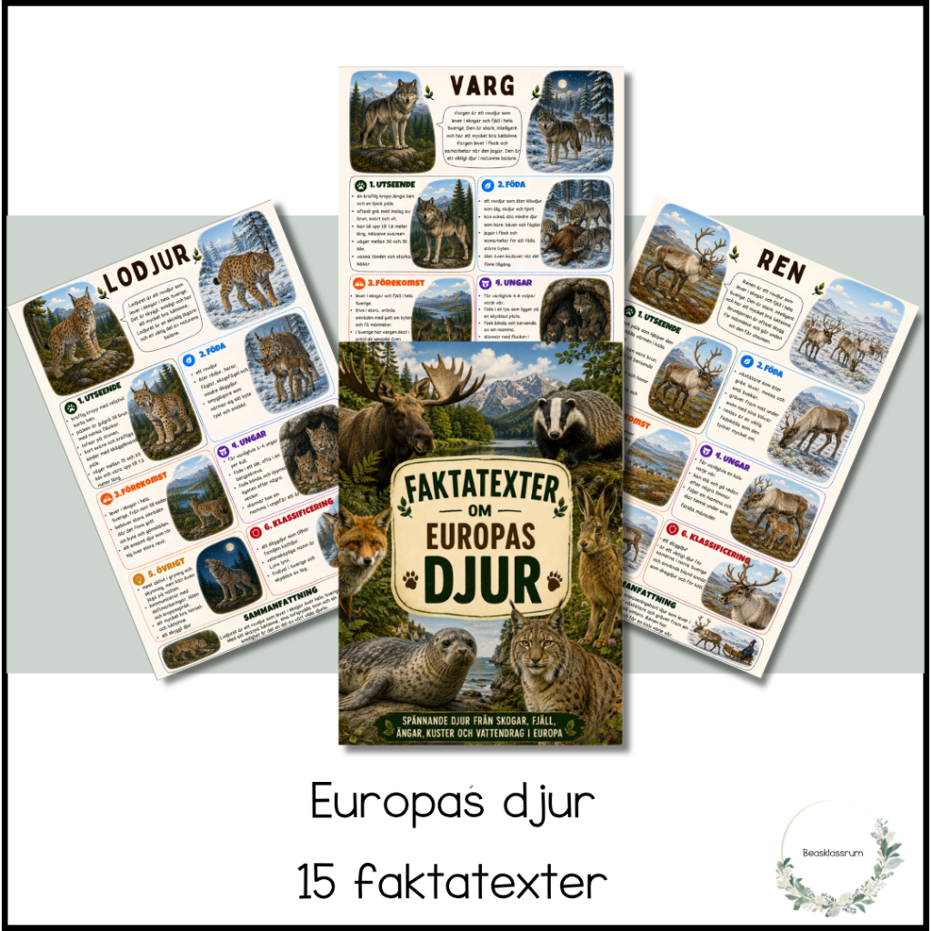 Faktatexter – Europas djur