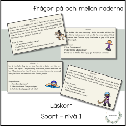 Läskort sport - 22 kort nivå 1