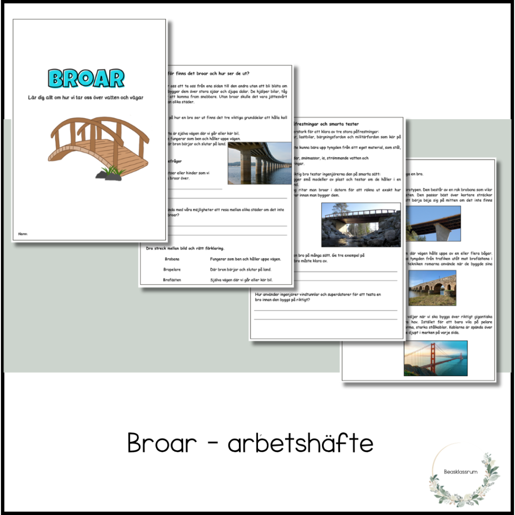 Broar – arbetshäfte