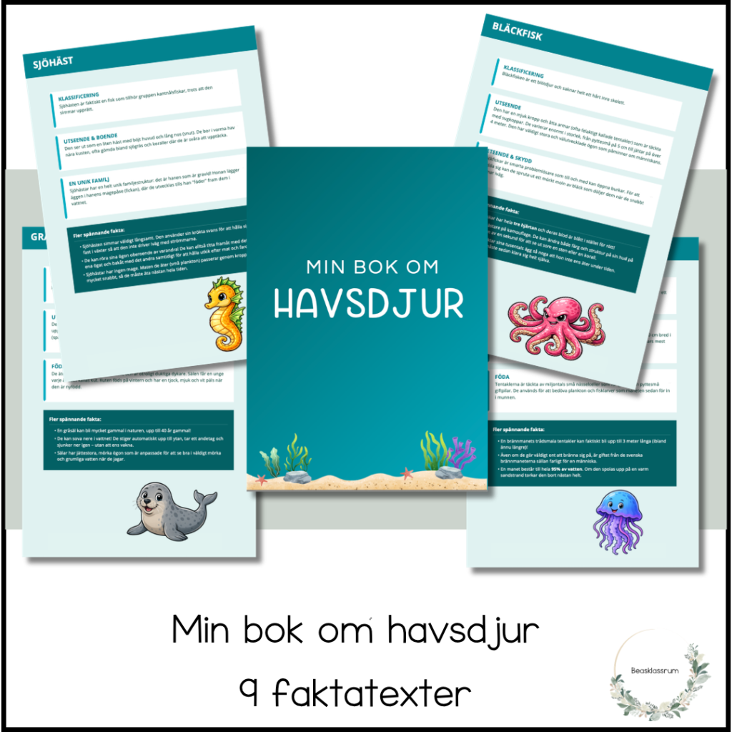 9 faktatexter om havsdjur