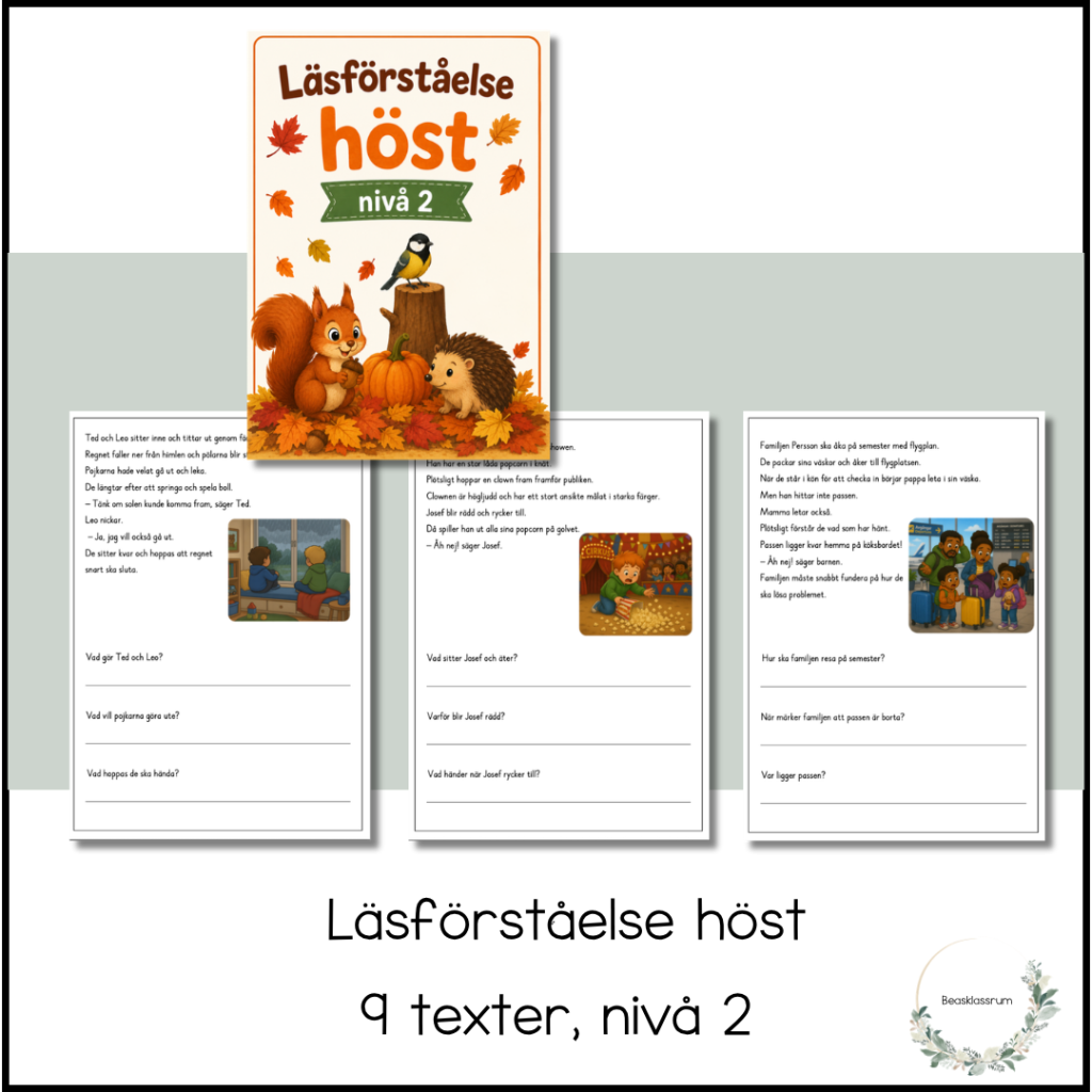 Läsförståelse höst – nivå 2