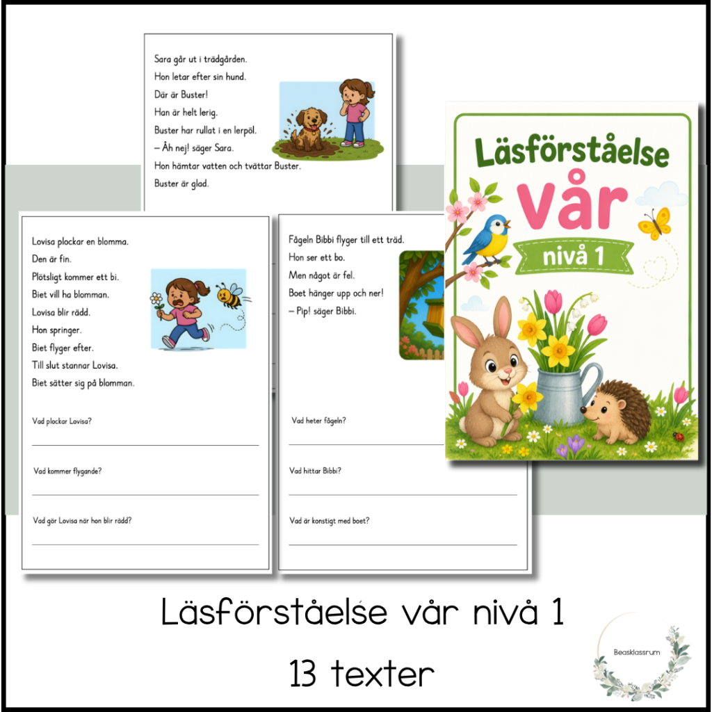 Läsförståelse vår – nivå 1
