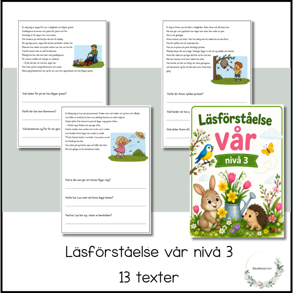 Läsförståelse vår – nivå 3