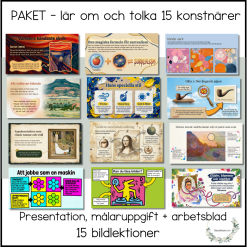 Paket: 15 konstnärer (lär om och tolka)