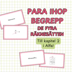 Para ihop begrepp: de fyra räknesätten