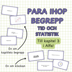 Para ihop begrepp: tid och statistik