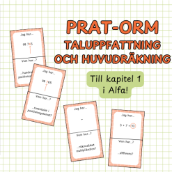 Pratorm begrepp: taluppfattning och huvudräkning