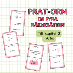 Pratorm begrepp: de fyra räknesätten