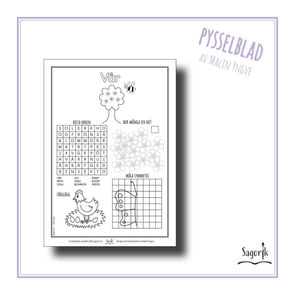 Pysselblad Vår