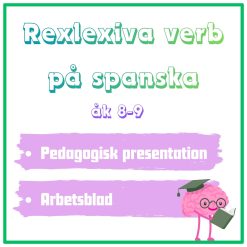 Reflexiva verb på spanska. Presentation + arbetsblad