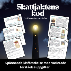 Skattjaktens kod: Läsförståelse på 3 nivåer: