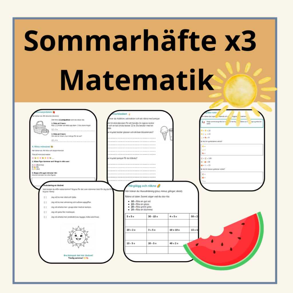 Sommarhäfte x3