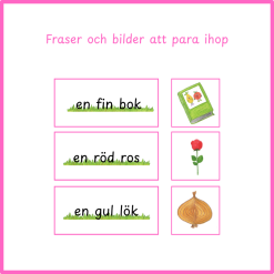Fraser och bilder att para ihop