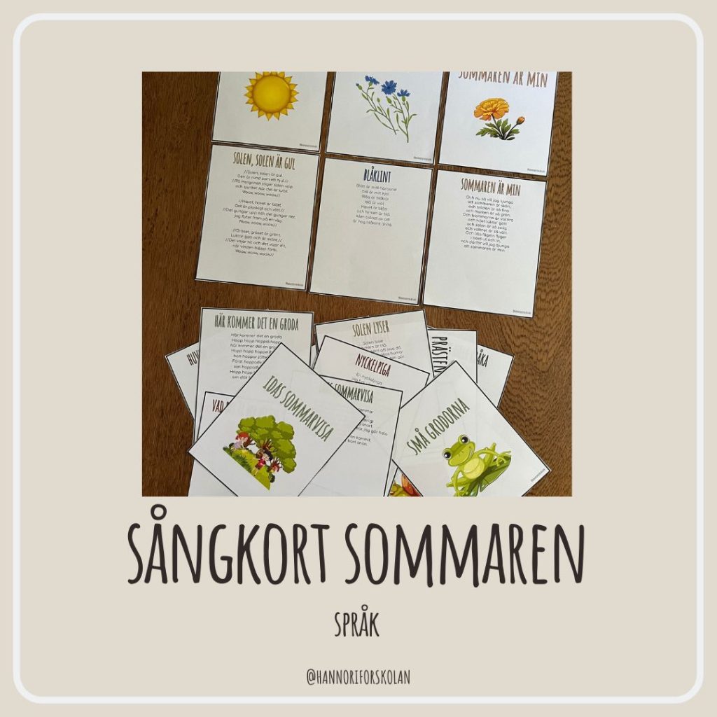 Sångkort sommaren