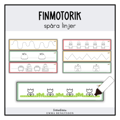 Finmotorik: spåra linjer