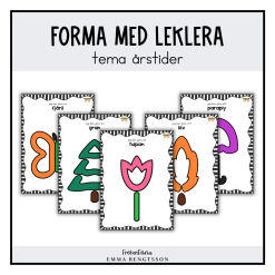 Forma med leklera: tema årstider