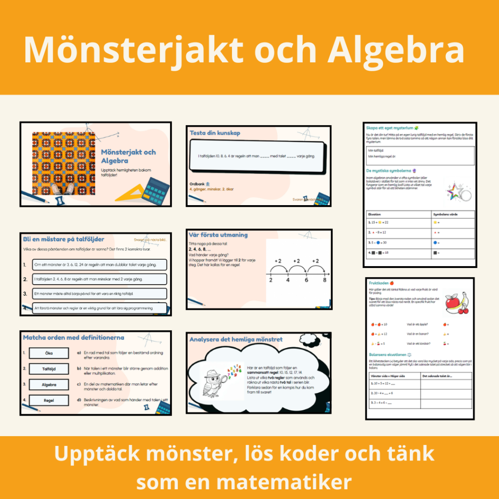 Mönsterjakt: Algebra