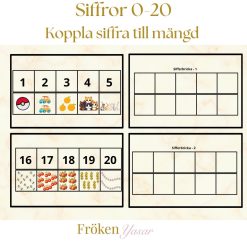 Koppla siffra till mängd 0-20