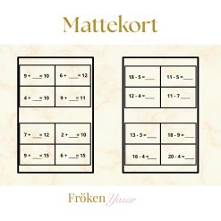 Mattekort - addition och subtraktion