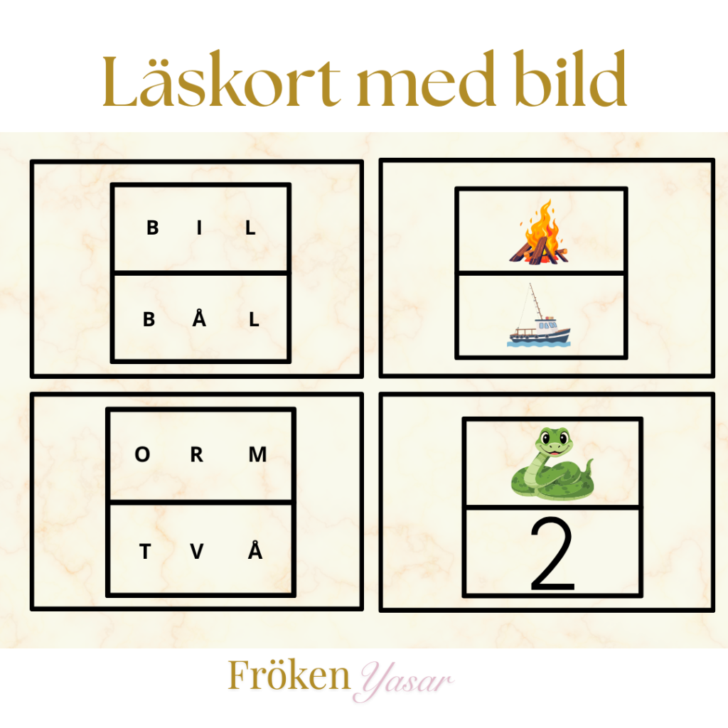 Läskort med bilder