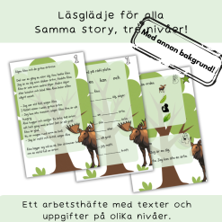 Differentierade texter med övningar Bokstaven Ä