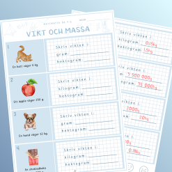 Vikt och massa I