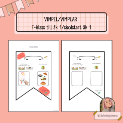 Vimpel/vimplar - F-klass till åk 1, skolstart åk 1 🚩