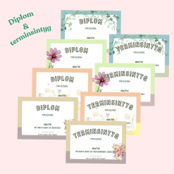 Skolavslutning diplom & terminsintyg